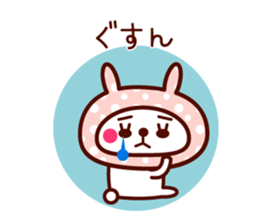 Cute rabbit Hood 4 sticker #9450937