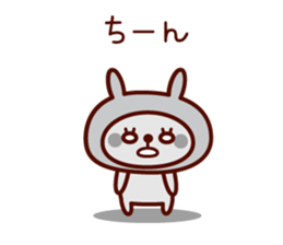 Cute rabbit Hood 4 sticker #9450941