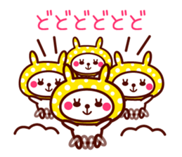 Cute rabbit Hood 4 sticker #9450943