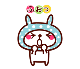 Cute rabbit Hood 4 sticker #9450944
