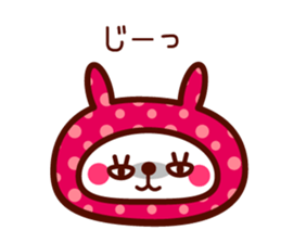 Cute rabbit Hood 4 sticker #9450950