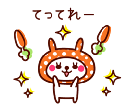 Cute rabbit Hood 4 sticker #9450954
