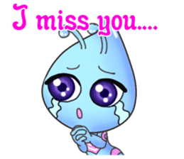 "Pleia" The Cute Alien part 2 (English) sticker #9451203