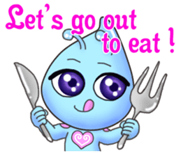 "Pleia" The Cute Alien part 2 (English) sticker #9451208