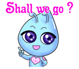 "Pleia" The Cute Alien part 2 (English) sticker #9451209