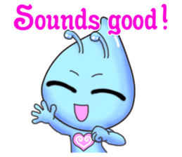 "Pleia" The Cute Alien part 2 (English) sticker #9451210