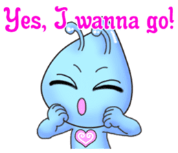 "Pleia" The Cute Alien part 2 (English) sticker #9451211