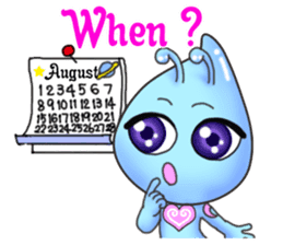 "Pleia" The Cute Alien part 2 (English) sticker #9451212