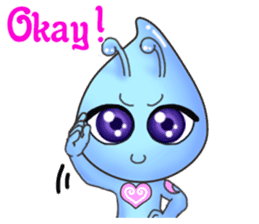 "Pleia" The Cute Alien part 2 (English) sticker #9451214
