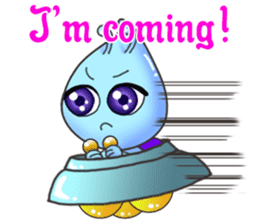 "Pleia" The Cute Alien part 2 (English) sticker #9451215