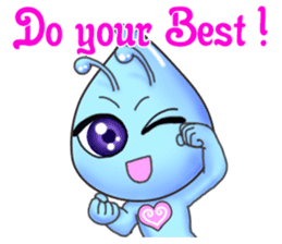 "Pleia" The Cute Alien part 2 (English) sticker #9451227