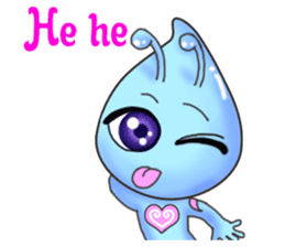 "Pleia" The Cute Alien part 2 (English) sticker #9451231