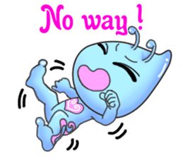 "Pleia" The Cute Alien part 2 (English) sticker #9451234