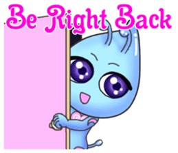 "Pleia" The Cute Alien part 2 (English) sticker #9451238