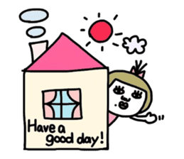 Old-fashioned but cute girls everyone sticker #9452050