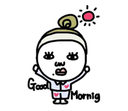 Old-fashioned but cute girls everyone sticker #9452051