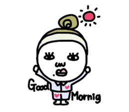 Old-fashioned but cute girls everyone sticker #9452051