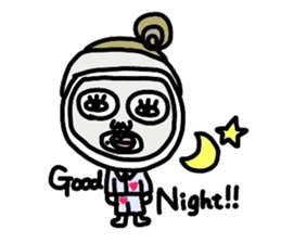 Old-fashioned but cute girls everyone sticker #9452052