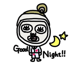 Old-fashioned but cute girls everyone sticker #9452052