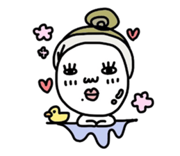 Old-fashioned but cute girls everyone sticker #9452053