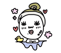 Old-fashioned but cute girls everyone sticker #9452053