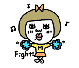 Old-fashioned but cute girls everyone sticker #9452056