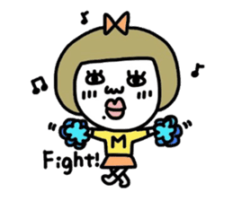 Old-fashioned but cute girls everyone sticker #9452056