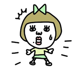 Old-fashioned but cute girls everyone sticker #9452058