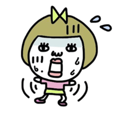 Old-fashioned but cute girls everyone sticker #9452059