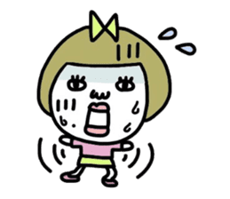 Old-fashioned but cute girls everyone sticker #9452059