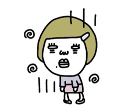 Old-fashioned but cute girls everyone sticker #9452061