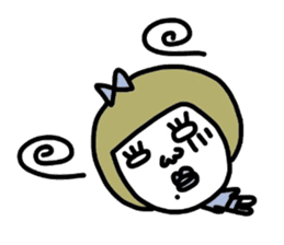 Old-fashioned but cute girls everyone sticker #9452062