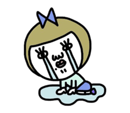 Old-fashioned but cute girls everyone sticker #9452063