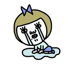 Old-fashioned but cute girls everyone sticker #9452063