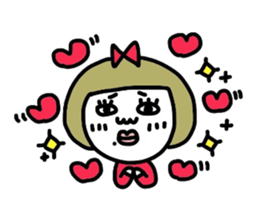 Old-fashioned but cute girls everyone sticker #9452067