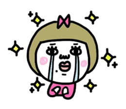 Old-fashioned but cute girls everyone sticker #9452068