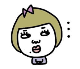 Old-fashioned but cute girls everyone sticker #9452070