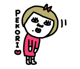 Old-fashioned but cute girls everyone sticker #9452074