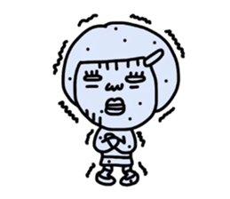 Old-fashioned but cute girls everyone sticker #9452076