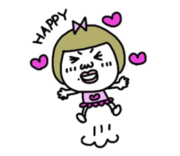 Old-fashioned but cute girls everyone sticker #9452079