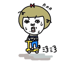 Old-fashioned but cute girls everyone sticker #9452081