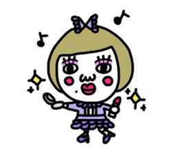 Old-fashioned but cute girls everyone sticker #9452083