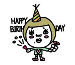 Old-fashioned but cute girls everyone sticker #9452087