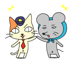 Mouse & Cat sticker #9452366