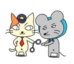 Mouse & Cat sticker #9452367