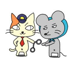 Mouse & Cat sticker #9452367