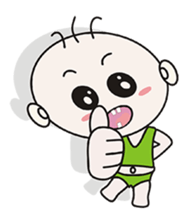 Sanmao New Year sticker #9452768