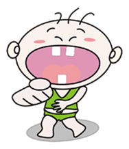 Sanmao New Year sticker #9452771