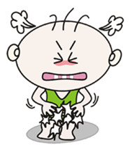 Sanmao New Year sticker #9452779