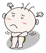 Sanmao New Year sticker #9452785